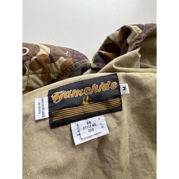 Men's Vintage GAMEHIDE Camo Insulated Duck Hunting Vest, Size M - Picture 10 of 12
